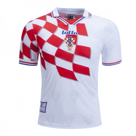 Billiga Fotbollströjor Kroatien Retro Hemma tröja 1998 Kortärmad